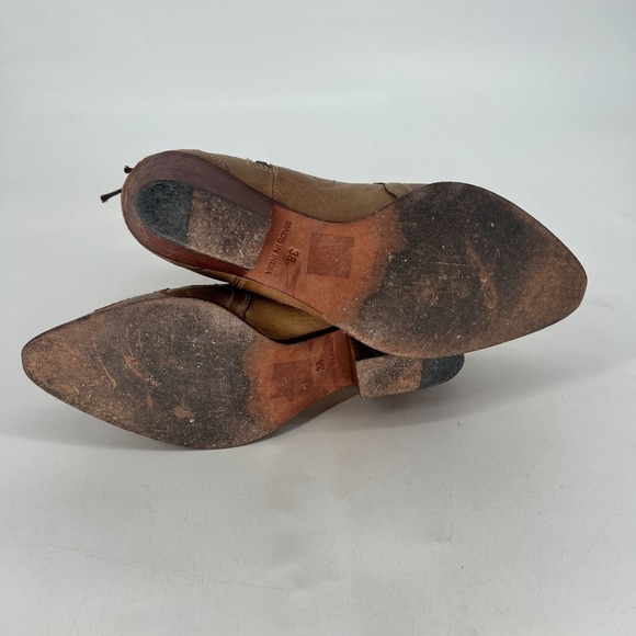 Free People Frontier Doodle Boots Womens 7.5 Western Rodeo Country Embroidered - Picture 11 of 15